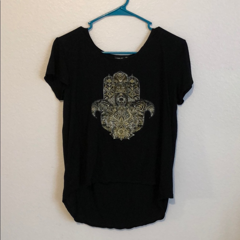 Print light and loose t-shirt